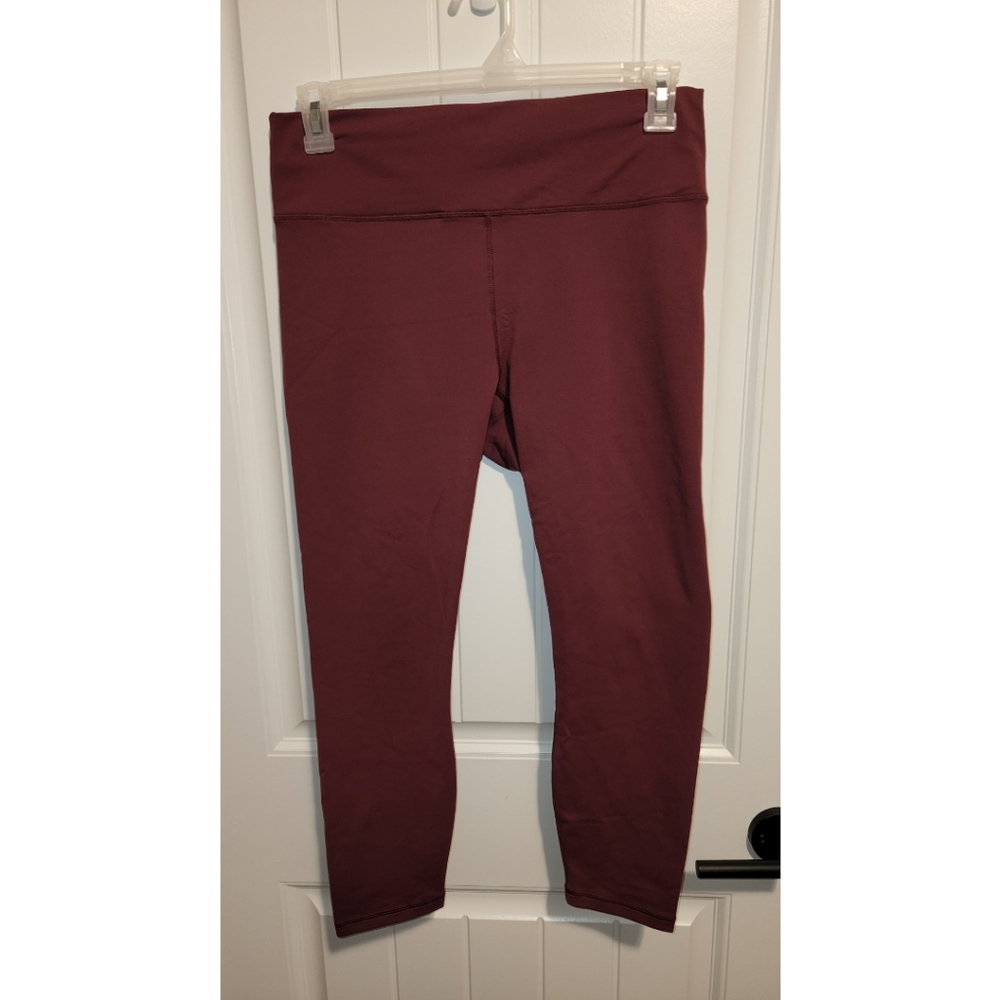 Powerhold Fabletics XL burgandy maroon leggings